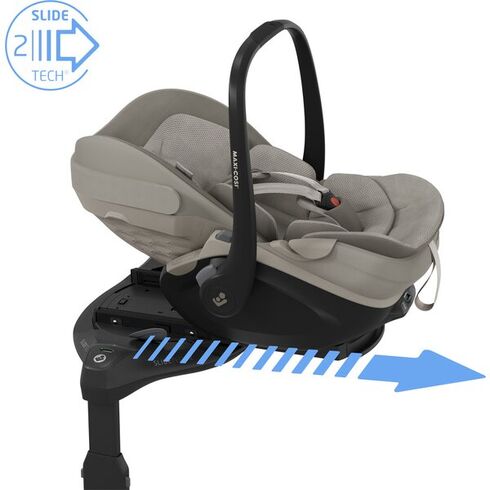 Cos Auto Maxi-Cosi Pebble Slide Pro SAPPHIRE SAND, Culoare: Gri deschis, Grupa: 0-13kg (0 luni - 12 luni),poza 7