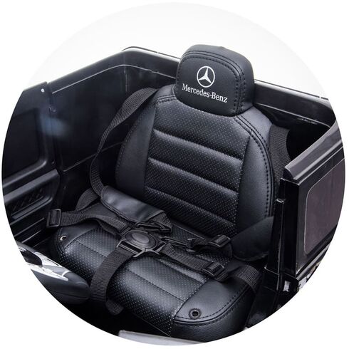 Masinuta electrica Chipolino SUV Mercedes AMG G63 cu scaun din piele si roti EVA Black, Culoare: Negru, Capacitate acumulator: 12V,poza 10