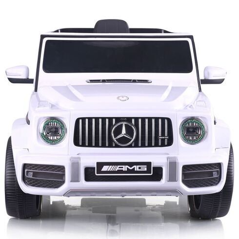 Masinuta electrica Chipolino SUV Mercedes AMG G63 cu scaun din piele si roti EVA White, Culoare: Alb, Capacitate acumulator: 12V,poza 2