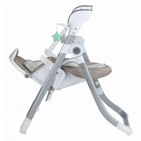 Scaun de masa si balansoar, FreeON, Oli Deluxe, 2 in 1, 0 luni+, Beige, Culoare: Crem,poza 7