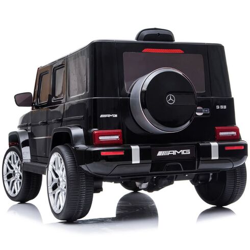 Masinuta electrica Chipolino SUV Mercedes AMG G63 cu scaun din piele si roti EVA Black, Culoare: Negru, Capacitate acumulator: 12V,poza 4