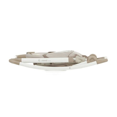 Balansoar, Jane, Fold, Pliabil, Bara de jucarii si spatar reglabil, Conform cu standardul european de siguranta EN 12790:2023, Iris, Culoare: Bej,poza 5