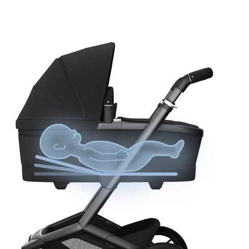 Carucior 2 in 1 Maxi-Cosi FAME TWILLIC BLACK, Culoare: Negru, Model: 2 in 1,poza 8