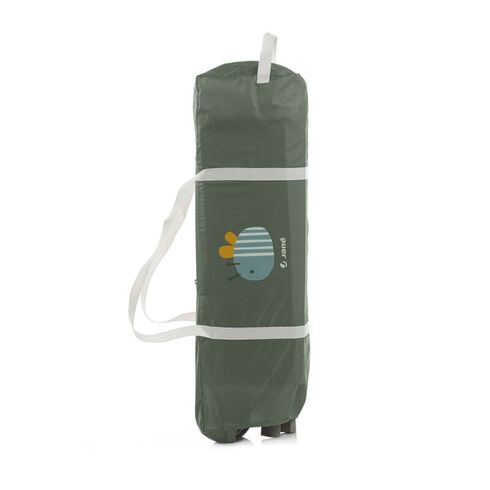 Patut pliant, Jane, Duo Level, Cu roti, Cu arcada cu jucarii, Geanta de transport, Cu doua nivele, Botanic, Culoare: Verde inchis, Dimensiuni: 120x60,poza 6