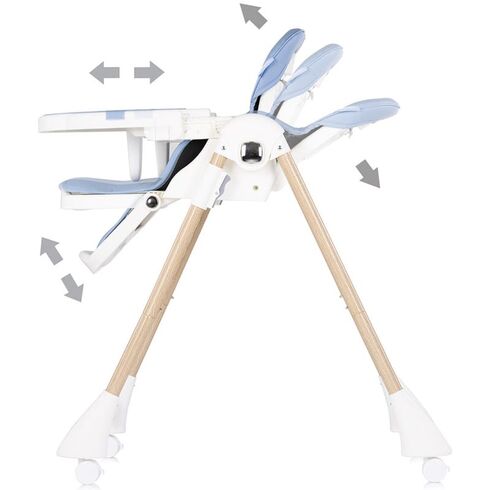 Scaun de masa Chipolino Candy Shop sky blue, Culoare: Blue,poza 4