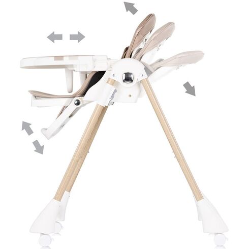 Scaun de masa Chipolino Candy Shop latte, Culoare: Crem,poza 5