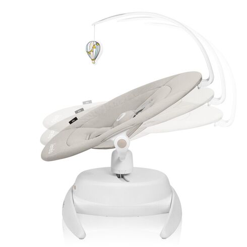 Balansoar, Lionelo, Iris, 2 in 1, Rotire 360 grade, Electric, Pana la 9 kg, Bej, Culoare: Bej,poza 8