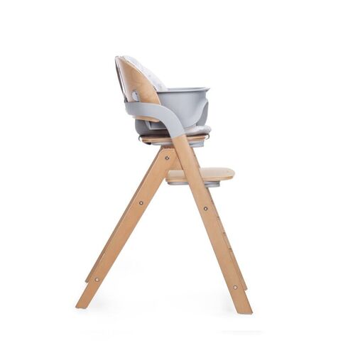 Scaun de masa multifunctional pliabil, Jane, Forest, De la 6 luni la adult, Din lemn fag, Greutate maxima 100 Kg, Mist, Culoare: Gri,poza 2