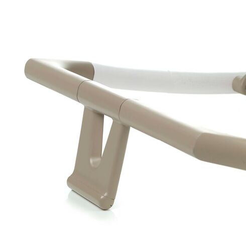 Balansoar, Jane, Fold, Pliabil, Bara de jucarii si spatar reglabil, Conform cu standardul european de siguranta EN 12790:2023, Sesame, Culoare: Crem,poza 8