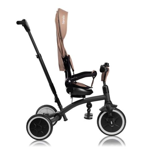 Tricicleta copii, Lionelo, Tris Plus, Pana la 25 kg, Scaun reversibil, Rotire 360 grade, Conform cu EN71, 9 luni-5 ani, Bej, Culoare: Bej,poza 5