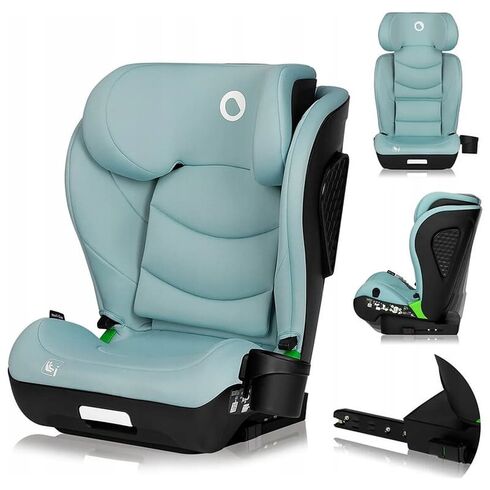 Scaun auto i-Size, Lionelo, Neal, 15-36 Kg, 100-150 cm, Cu Isofix, Conform ECE R129, Verde Turquoise, Culoare: Turcoaz, Grupa: 15-36kg (4 ani - 12 ani),poza 2