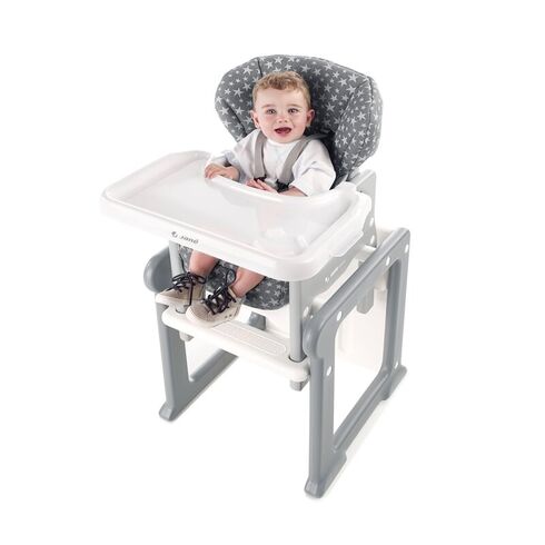 Scaun de masa, Jane, Activa Evo 2 in 1, Transformabil in birou cu scaun, Star, Culoare: Alb/Gri,poza 6