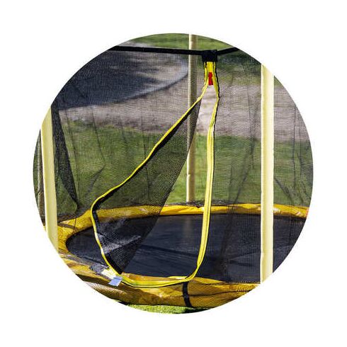 Trambulina Chipolino Sporty 140 cm cu cos baschet yellow - poza 4 - ExclusivMAG.ro