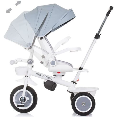 Tricicleta Chipolino Marathon ash grey, Culoare: Gri deschis,poza 7