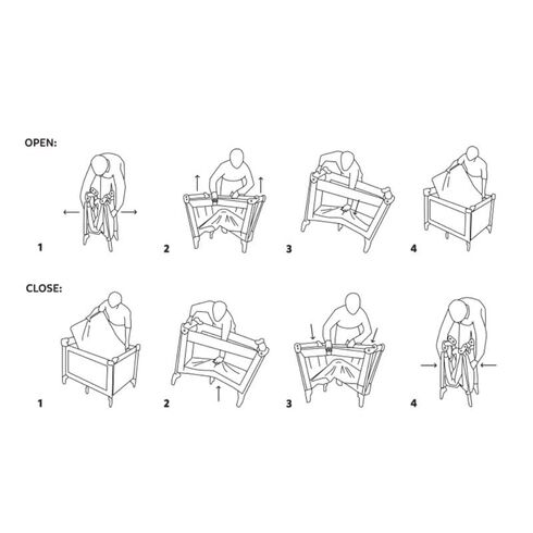 Patut pliant, Jane, Duo Level, Cu roti, Cu arcada cu jucarii, Geanta de transport, Cu doua nivele, Iris, Culoare: Bej, Dimensiuni: 120x60,poza 3
