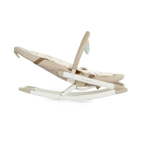 Balansoar, Jane, Fold, Pliabil, Bara de jucarii si spatar reglabil, Conform cu standardul european de siguranta EN 12790:2023, Botanic, Culoare: Verde inchis,poza 3