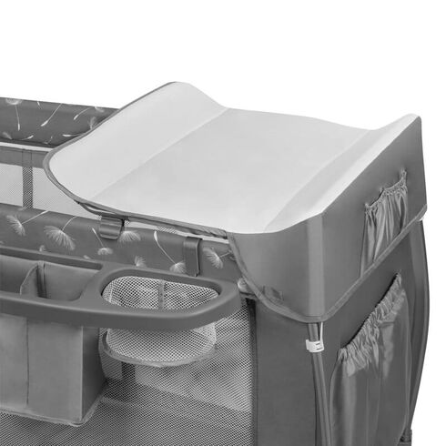 Patut pliant, Lionelo, Sven Plus, 120x60 cm, Cu doua nivele, Grey, Culoare: Gri, Dimensiuni: 120x60,poza 7