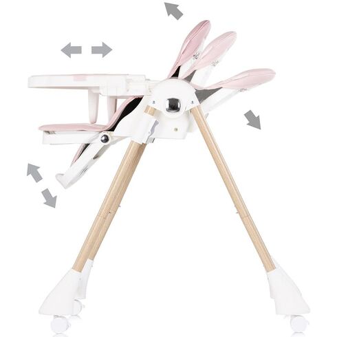 Scaun de masa Chipolino Candy Shop powder pink, Culoare: Roz,poza 4