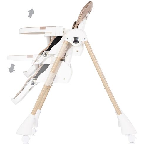 Scaun de masa Chipolino Candy Shop latte, Culoare: Crem,poza 4