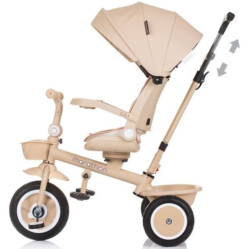 Tricicleta Chipolino Marathon macadamia, Culoare: Crem,poza 3