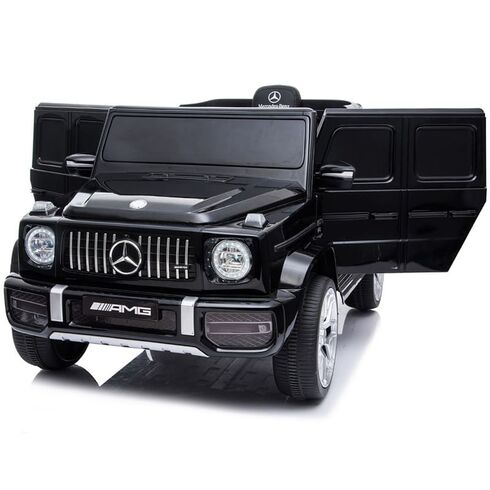 Masinuta electrica Chipolino SUV Mercedes AMG G63 cu scaun din piele si roti EVA Black, Culoare: Negru, Capacitate acumulator: 12V,poza 6