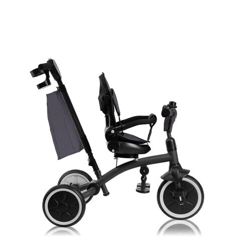 Tricicleta copii, Lionelo, Tris Plus, Pana la 25 kg, Scaun reversibil, Rotire 360 grade, Conform cu EN71, 9 luni-5 ani, Gri, Culoare: Gri,poza 7