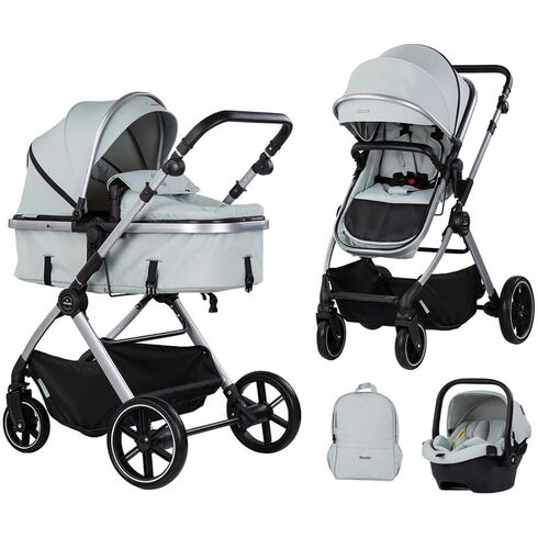 Carucior Chipolino Pearl 3 in 1 matcha, Culoare: Turcoaz, Model: 3 in 1  - ExclusivMAG.ro