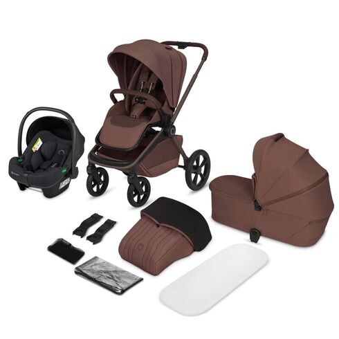 Carucior 3 în 1 Lionelo Freya cu Landou + Scoică ADAC - Maro, Culoare: Maro, Model: 3 in 1 - poza 2 - ExclusivMAG.ro