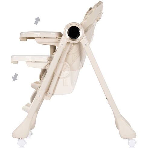 Scaun de masa si leagan electric Chipolino Master Class 2 in 1 latte, Culoare: Bej,poza 5
