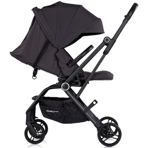Carucior sport Chipolino Go Twist cu sezut rotativ charcoal, Culoare: Negru, Model: sport - poza 5 - ExclusivMAG.ro