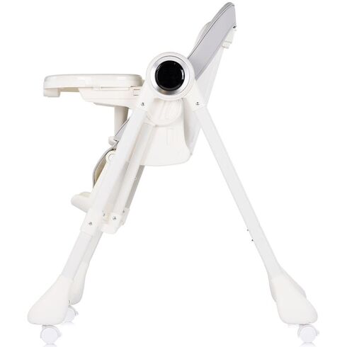 Scaun de masa si leagan electric Chipolino Master Class 2 in 1 cashmere, Culoare: Alb/Gri,poza 4