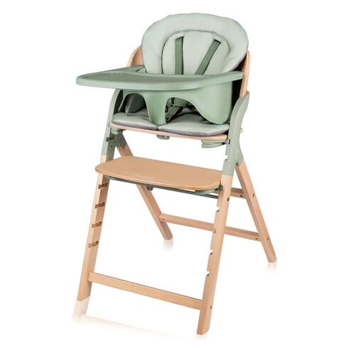 Scaun de masa Megan Lionelo, Din lemn de fag, 6 luni- adult, Verde, Culoare: Verde  - ExclusivMAG.ro