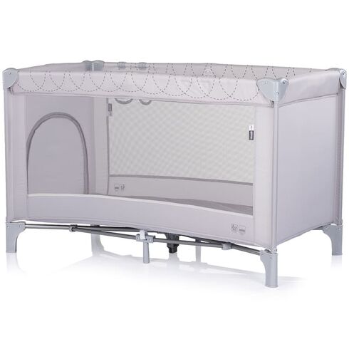 Patut pliabil Chipolino Capri platinum, Culoare: Gri deschis, Dimensiuni: 120x60  - ExclusivMAG.ro