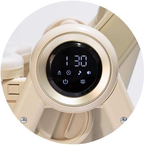 Scaun de masa si leagan electric Chipolino Master Class 2 in 1 latte, Culoare: Bej,poza 10