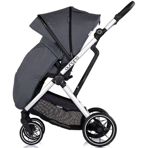 Carucior Chipolino Aurora 3 in 1 charcoal, Culoare: Gri, Model: 3 in 1 - poza 9 - ExclusivMAG.ro