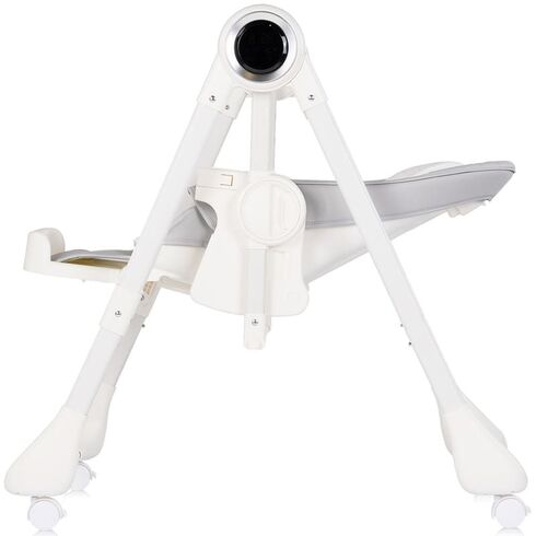 Scaun de masa si leagan electric Chipolino Master Class 2 in 1 cashmere, Culoare: Alb/Gri,poza 7