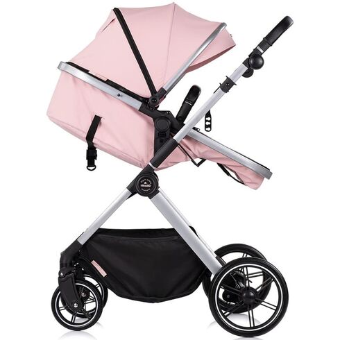 Carucior Chipolino Pearl 2 in 1 powder pink, Culoare: Roz, Model: 2 in 1,poza 6