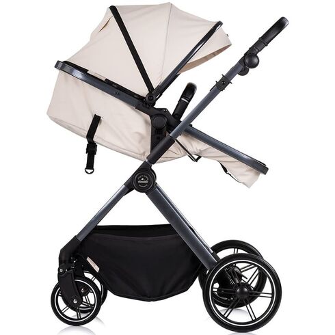 Carucior Chipolino Pearl 2 in 1 cashmere, Culoare: Bej, Model: 2 in 1,poza 7