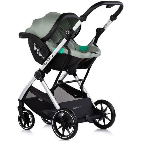 Carucior Chipolino Aurora 3 in 1 matcha, Culoare: Turcoaz, Model: 3 in 1 - poza 10 - ExclusivMAG.ro