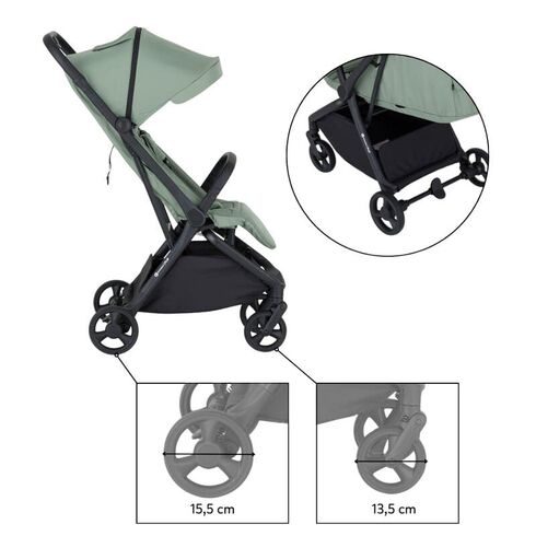 Carucior sport, Petite&Mars, Flip, Pana la 22 kg, 0 luni+, Verde Matcha, Culoare: Turcoaz, Model: sport - poza 6 - ExclusivMAG.ro
