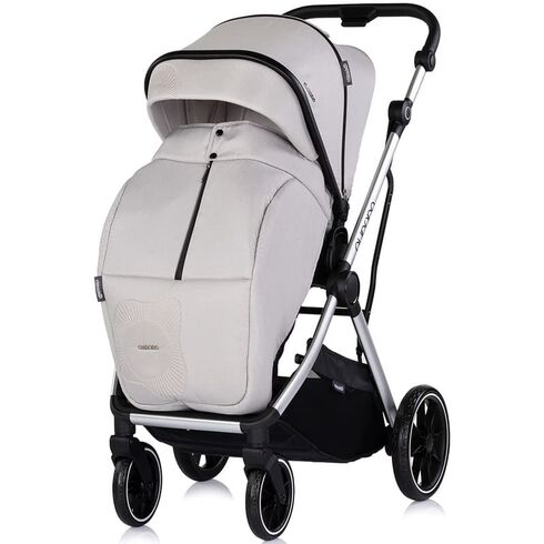 Carucior Chipolino Aurora 3 in 1 platinum, Culoare: Gri deschis, Model: 3 in 1 - poza 5 - ExclusivMAG.ro