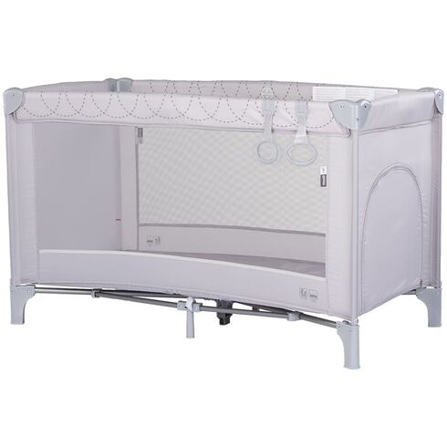 Patut pliabil Chipolino Capri platinum, Culoare: Gri deschis, Dimensiuni: 120x60 - poza 2 - ExclusivMAG.ro