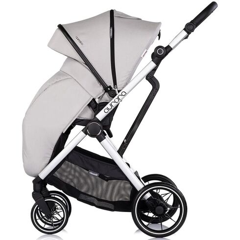 Carucior Chipolino Aurora 3 in 1 platinum, Culoare: Gri deschis, Model: 3 in 1 - poza 8 - ExclusivMAG.ro
