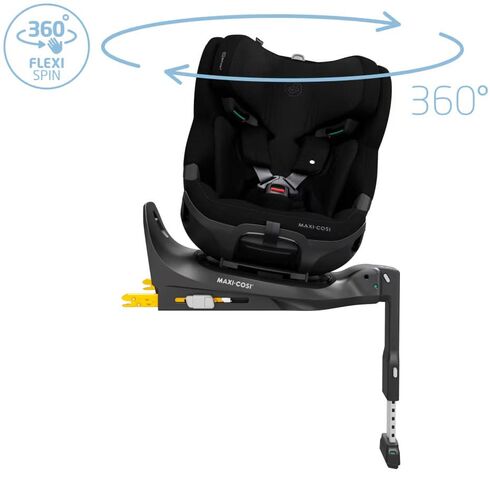 Scaun Auto I-Size Maxi-Cosi EMERALD 360 PRO AUTHENTIC BLACK, Culoare: Negru, Grupa: 0-36kg (0 luni - 12 ani) - poza 11 - ExclusivMAG.ro