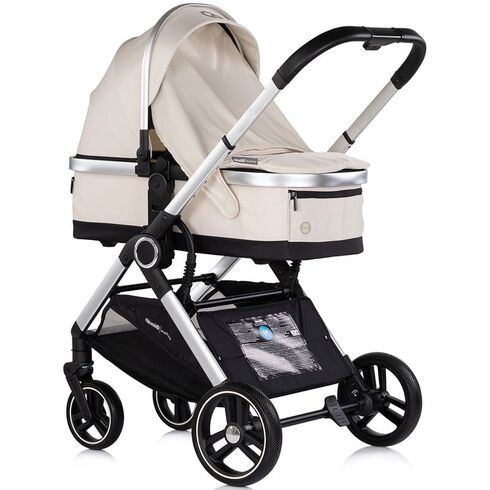 Carucior Chipolino Euphoria 3 in 1 cashmere, Culoare: Bej, Model: 3 in 1,poza 3