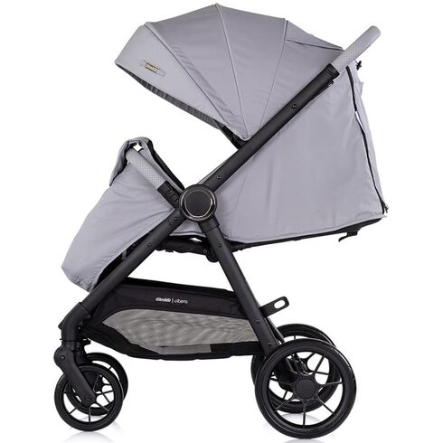Carucior sport Chipolino Ultera cu husa picioare platinum, Culoare: Gri deschis, Model: sport - poza 5 - ExclusivMAG.ro