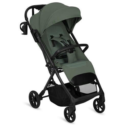 Carucior sport, Lionelo, Tansi, Pliere automata, Ultracompact, 6-48 luni, Sustine 22 kg, Verde, Culoare: Verde inchis, Model: sport  - ExclusivMAG.ro