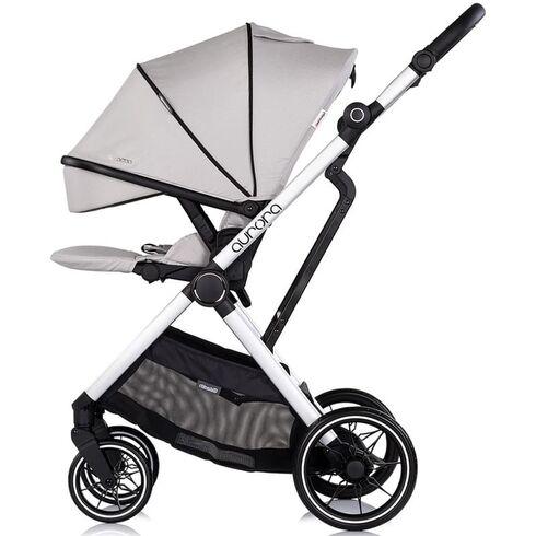 Carucior Chipolino Aurora 3 in 1 platinum, Culoare: Gri deschis, Model: 3 in 1 - poza 7 - ExclusivMAG.ro