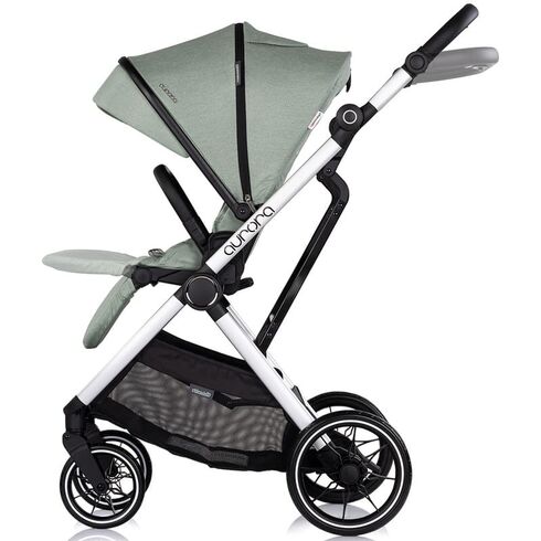 Carucior Chipolino Aurora 3 in 1 matcha, Culoare: Turcoaz, Model: 3 in 1 - poza 6 - ExclusivMAG.ro