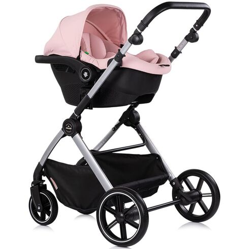 Carucior Chipolino Pearl 3 in 1 powder pink, Culoare: Roz, Model: 3 in 1 - poza 10 - ExclusivMAG.ro